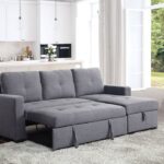 Polly Grey Sleeper Sectional