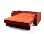 Elegance Love Seat Sleeper Orange | Futon Worlds