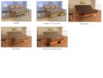 Monterey Full Wood Frame with Futon Mattress Butternut Finish