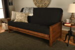 Lexington Full Wood Futon Frame Only Weathered Brown