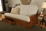 Lexington Full Wood Futon Frame Only Weathered Brown