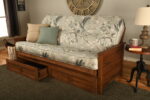 Lexington Full Wood Futon Frame Only Weathered Brown