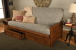 Lexington Full Wood Futon Frame Only Weathered Brown