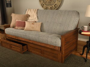 Lexington Full Wood Futon Frame Only Weathered Brown