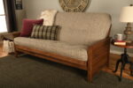 Lexington Full Wood Futon Frame Only Weathered Brown