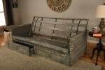 Lexington Full Wood Futon Frame Only Weathered Gray