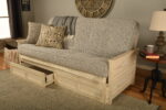 Lexington Full Wood Futon Frame Only Weathered White