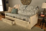 Lexington Full Wood Futon Frame Only Weathered White