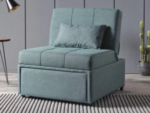 Mello Pull Out Sleeper Chair Green | Futon World