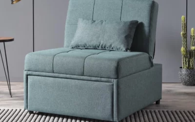Mello Pull Out Sleeper Chair Green