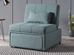 Mello Pull out Chair Convert Green | Futon World