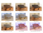 Monterey Full Wood Frame with Futon Mattress Butternut Finish