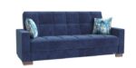 Armada Sofa Sleeper Microfiber Blue