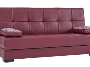 Soho Sofa Sleeper Burgundy PU | Futon Sofa