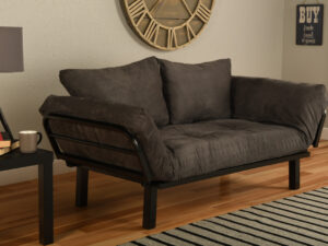 Spacley Futon Lounger Suede Gray