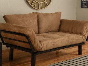 Spacely Futon Lounger Suede Peat