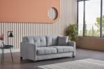 Luxury Queen Sleeper Light Grey Sofa