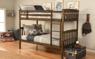 Claire Twin over Twin Bunk Bed Rustic Walnut