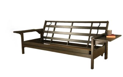 Alamosa Full Wood Futon Frame Only Graystone Finish