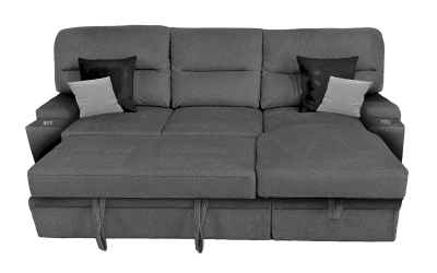 Denver Sleeper Sectional Charcoal