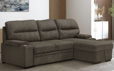 Capri Sectional Sleeper Brown