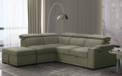 Montana Sleeper Sectional Dark Beige