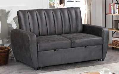 Vienna Love Seat Sleeper Gray