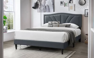 Sunrise Queen Platform Bed Charcoal