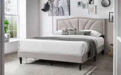 Sunrise Queen Platform Bed Light Brown