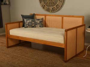 Abaco Daybed Honey Finish with Canton Cream Mattress