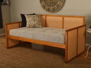 Abaco Daybed Honey Finish with Canton Grey Mattress