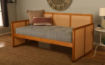 Abaco Daybed Honey Finish with Taxi Seaport Mattress