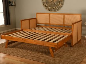 Abaco Daybed Honey Finish with Pop-Up Trundle