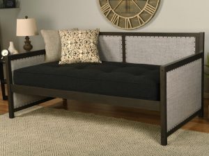 Sloane Daybed Graystone Finish with Canton Black Mattress